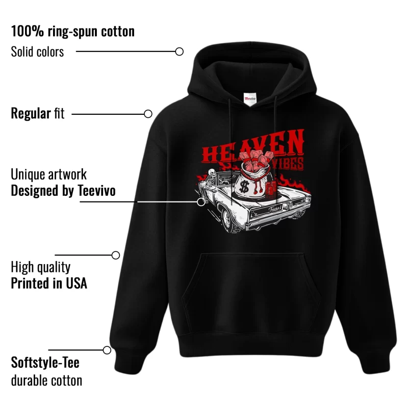 TeeVivo Hoodie Match Air Jordan 1 Retro High OG Black Toe Reimagined Heaven vibes – Air Jordan 1 Hoodie, AJ1 Hoodie