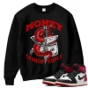TeeVivo Sweatshirt Match Air Jordan 1 Retro High OG Black Toe Reimagined Money change people – Air Jordan 1 Sweatshirt, AJ1 Sweatshirt