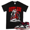 TeeVivo T-Shirt Match Air Jordan 1 Retro High OG Black Toe Reimagined Outlaw – Air Jordan 1 Shirt, AJ1 Shirt