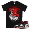 TeeVivo T-Shirt Match Air Jordan 1 Retro High OG Black Toe Reimagined Trust no one – Air Jordan 1 Shirt, AJ1 Shirt