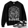 TeeVivo Sweatshirt Match Air Jordan 1 Retro High OG Black White Awake – Air Jordan 1 Sweatshirt, AJ1 Sweatshirt