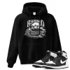 TeeVivo Hoodie Match Air Jordan 1 Retro High OG Black White Blessed – Air Jordan 1 Hoodie, AJ1 Hoodie