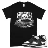 TeeVivo T-Shirt Match Air Jordan 1 Retro High OG Black White Blessed – Air Jordan 1 Shirt, AJ1 Shirt