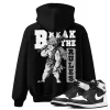 TeeVivo Hoodie Match Air Jordan 1 Retro High OG Black White Break the rules – Air Jordan 1 Hoodie, AJ1 Hoodie