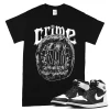 TeeVivo T-Shirt Match Air Jordan 1 Retro High OG Black White Crime – Air Jordan 1 Shirt, AJ1 Shirt