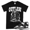 TeeVivo T-Shirt Match Air Jordan 1 Retro High OG Black White Outlaw – Air Jordan 1 Shirt, AJ1 Shirt