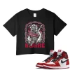 TeeVivo Crop Top Match Air Jordan 1 Retro High OG Chicago Lost and Found Awake – Air Jordan 1 Crop Top, AJ1 Crop Top