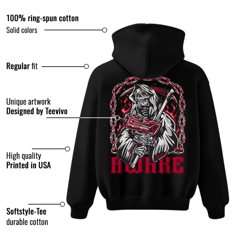 TeeVivo Hoodie Match Air Jordan 1 Retro High OG Chicago Lost and Found Awake – Air Jordan 1 Hoodie, AJ1 Hoodie