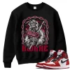 TeeVivo Sweatshirt Match Air Jordan 1 Retro High OG Chicago Lost and Found Awake – Air Jordan 1 Sweatshirt, AJ1 Sweatshirt