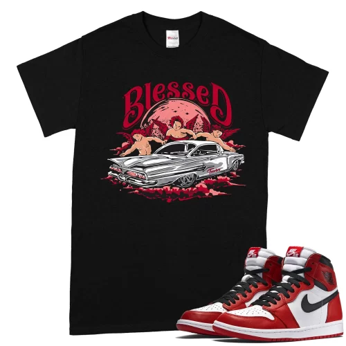 TeeVivo T-Shirt Match Air Jordan 1 Retro High OG Chicago Lost and Found Blessed – Air Jordan 1 Shirt, AJ1 Shirt