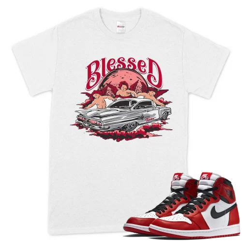 TeeVivo T-Shirt Match Air Jordan 1 Retro High OG Chicago Lost and Found Blessed – Air Jordan 1 Shirt, AJ1 Shirt
