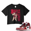 TeeVivo Crop Top Match Air Jordan 1 Retro High OG Chicago Lost and Found Break the rules – Air Jordan 1 Crop Top, AJ1 Crop Top