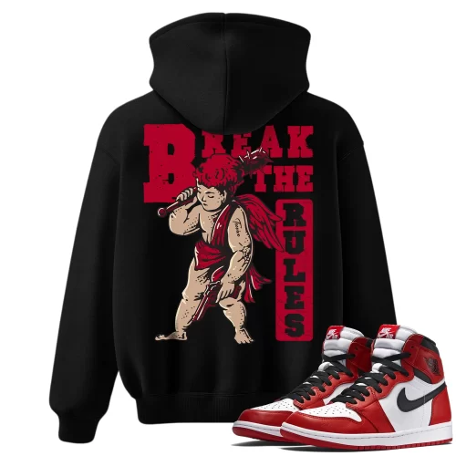TeeVivo Hoodie Match Air Jordan 1 Retro High OG Chicago Lost and Found Break the rules – Air Jordan 1 Hoodie, AJ1 Hoodie