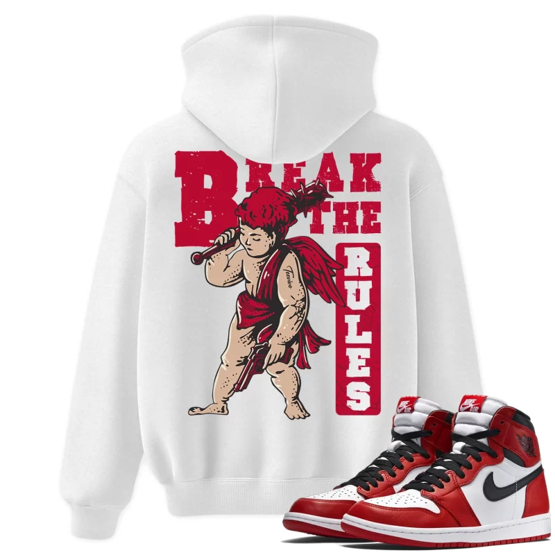 TeeVivo Hoodie Match Air Jordan 1 Retro High OG Chicago Lost and Found Break the rules – Air Jordan 1 Hoodie, AJ1 Hoodie