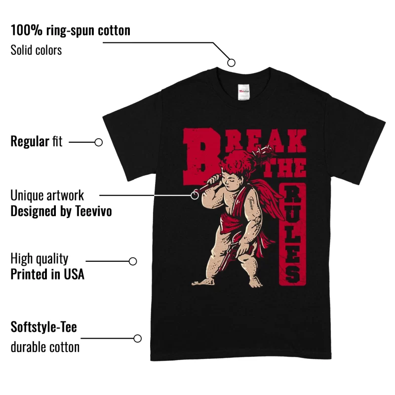TeeVivo T-Shirt Match Air Jordan 1 Retro High OG Chicago Lost and Found Break the rules – Air Jordan 1 Shirt, AJ1 Shirt