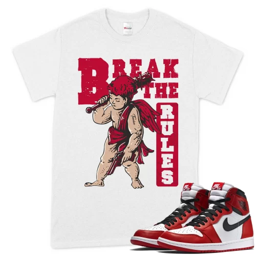TeeVivo T-Shirt Match Air Jordan 1 Retro High OG Chicago Lost and Found Break the rules – Air Jordan 1 Shirt, AJ1 Shirt
