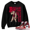 TeeVivo Sweatshirt Match Air Jordan 1 Retro High OG Chicago Lost and Found Break the rules – Air Jordan 1 Sweatshirt, AJ1 Sweatshirt