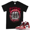 TeeVivo T-Shirt Match Air Jordan 1 Retro High OG Chicago Lost and Found Crime – Air Jordan 1 Shirt, AJ1 Shirt