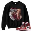 TeeVivo Sweatshirt Match Air Jordan 1 Retro High OG Chicago Lost and Found Gambling – Air Jordan 1 Sweatshirt, AJ1 Sweatshirt