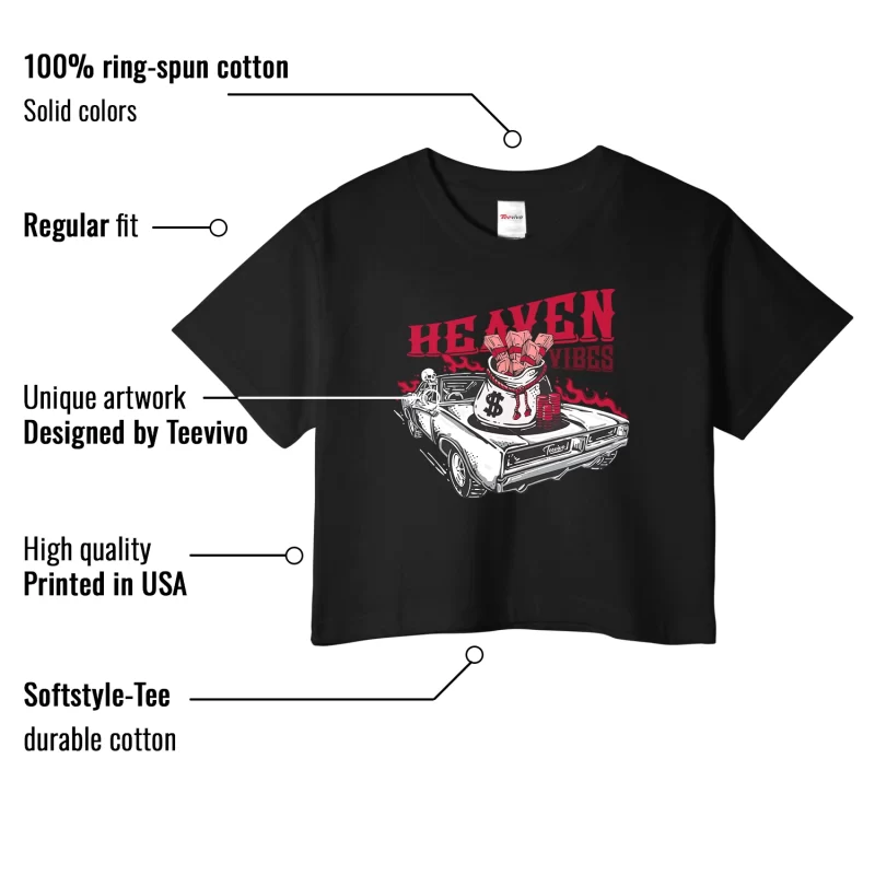 TeeVivo Crop Top Match Air Jordan 1 Retro High OG Chicago Lost and Found Heaven vibes – Air Jordan 1 Crop Top, AJ1 Crop Top