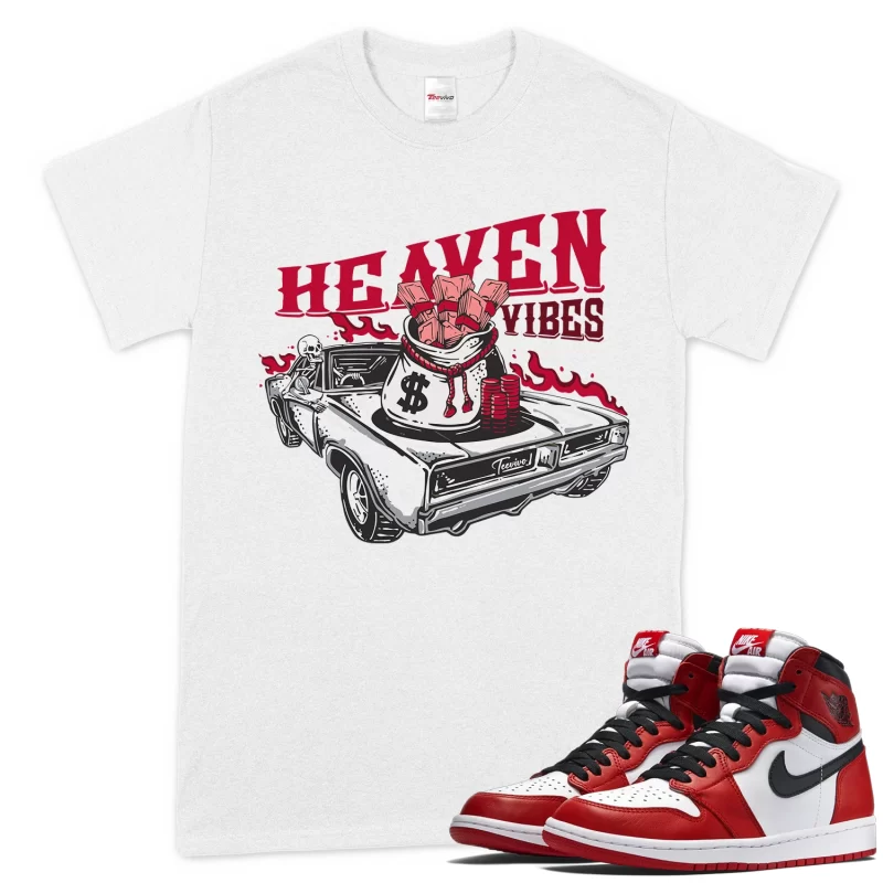 TeeVivo T-Shirt Match Air Jordan 1 Retro High OG Chicago Lost and Found Heaven vibes – Air Jordan 1 Shirt, AJ1 Shirt