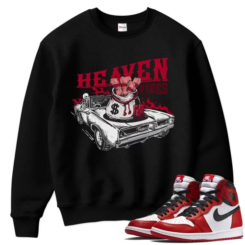 TeeVivo Sweatshirt Match Air Jordan 1 Retro High OG Chicago Lost and Found Heaven vibes – Air Jordan 1 Sweatshirt, AJ1 Sweatshirt