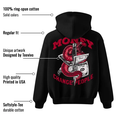 TeeVivo Hoodie Match Air Jordan 1 Retro High OG Chicago Lost and Found Money change people – Air Jordan 1 Hoodie, AJ1 Hoodie