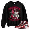 TeeVivo Sweatshirt Match Air Jordan 1 Retro High OG Chicago Lost and Found Money change people – Air Jordan 1 Sweatshirt, AJ1 Sweatshirt