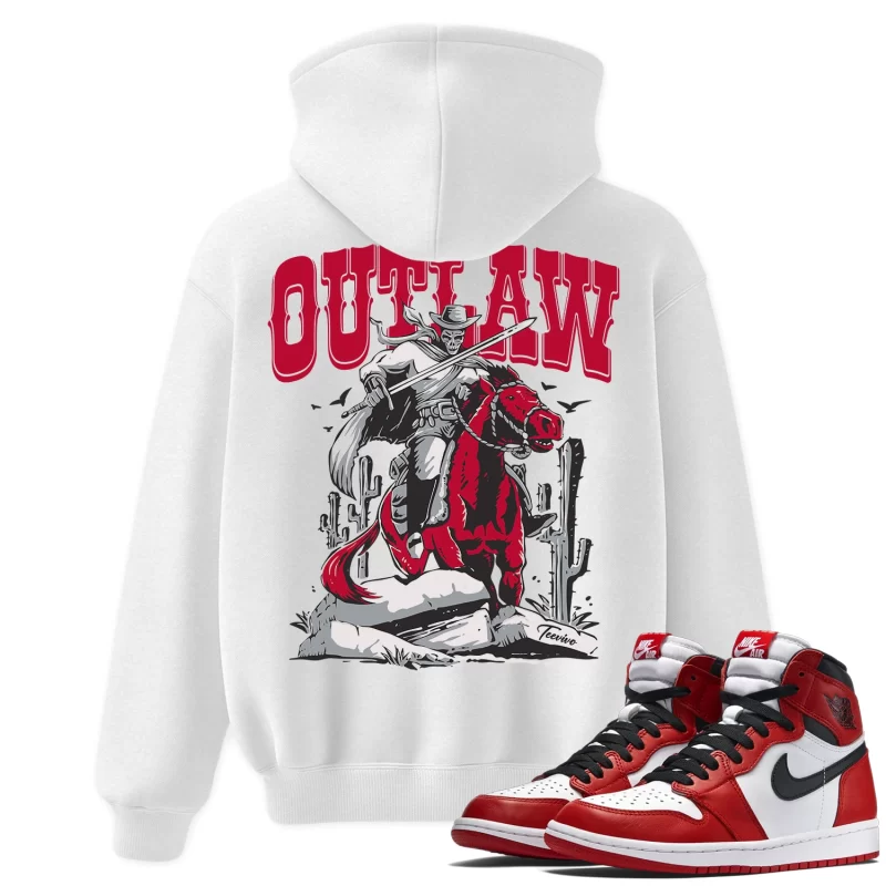 TeeVivo Hoodie Match Air Jordan 1 Retro High OG Chicago Lost and Found Outlaw – Air Jordan 1 Hoodie, AJ1 Hoodie