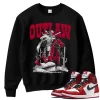 TeeVivo Sweatshirt Match Air Jordan 1 Retro High OG Chicago Lost and Found Outlaw – Air Jordan 1 Sweatshirt, AJ1 Sweatshirt