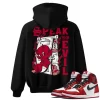 TeeVivo Hoodie Match Air Jordan 1 Retro High OG Chicago Lost and Found Speak no evil – Air Jordan 1 Hoodie, AJ1 Hoodie
