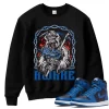 TeeVivo Sweatshirt Match Air Jordan 1 Retro High OG Dark Marina Blue Awake – Air Jordan 1 Sweatshirt, AJ1 Sweatshirt