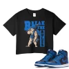 TeeVivo Crop Top Match Air Jordan 1 Retro High OG Dark Marina Blue Break the rules – Air Jordan 1 Crop Top, AJ1 Crop Top