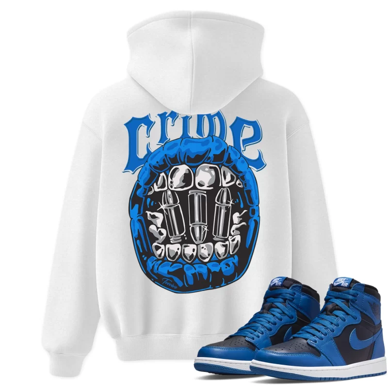 TeeVivo Hoodie Match Air Jordan 1 Retro High OG Dark Marina Blue Crime – Air Jordan 1 Hoodie, AJ1 Hoodie