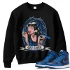TeeVivo Sweatshirt Match Air Jordan 1 Retro High OG Dark Marina Blue God Daaamn – Air Jordan 1 Sweatshirt, AJ1 Sweatshirt
