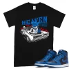 TeeVivo T-Shirt Match Air Jordan 1 Retro High OG Dark Marina Blue Heaven vibes – Air Jordan 1 Shirt, AJ1 Shirt