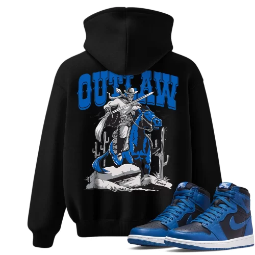TeeVivo Hoodie Match Air Jordan 1 Retro High OG Dark Marina Blue Outlaw – Air Jordan 1 Hoodie, AJ1 Hoodie
