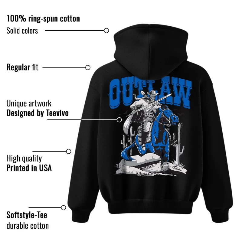 TeeVivo Hoodie Match Air Jordan 1 Retro High OG Dark Marina Blue Outlaw – Air Jordan 1 Hoodie, AJ1 Hoodie