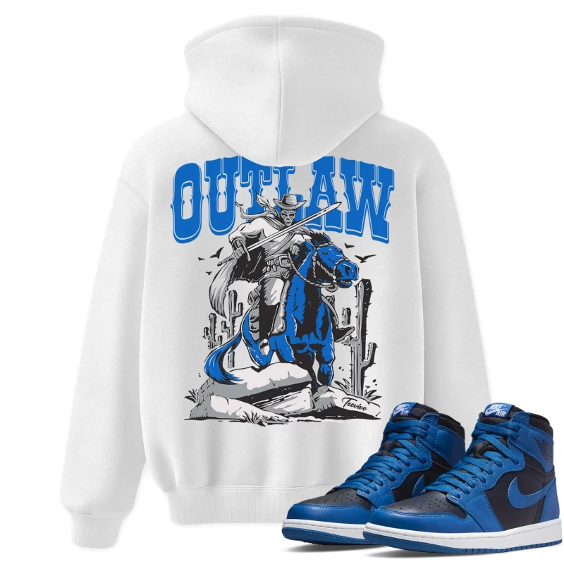 TeeVivo Hoodie Match Air Jordan 1 Retro High OG Dark Marina Blue Outlaw – Air Jordan 1 Hoodie, AJ1 Hoodie