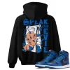 TeeVivo Hoodie Match Air Jordan 1 Retro High OG Dark Marina Blue Speak no evil – Air Jordan 1 Hoodie, AJ1 Hoodie