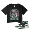 TeeVivo Crop Top Match Air Jordan 1 Retro High OG Green Glow Awake – Air Jordan 1 Crop Top, AJ1 Crop Top