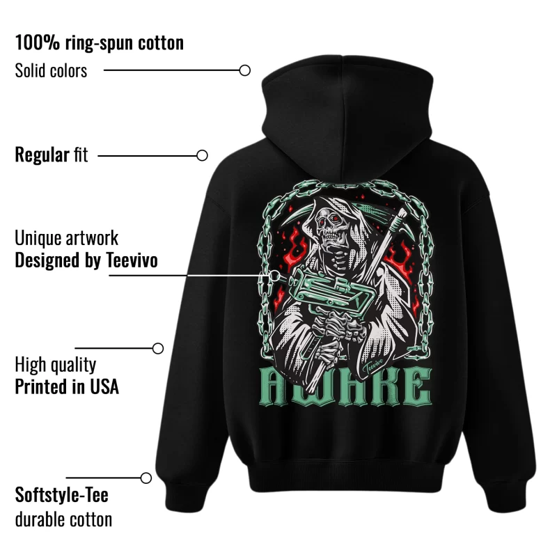 TeeVivo Hoodie Match Air Jordan 1 Retro High OG Green Glow Awake – Air Jordan 1 Hoodie, AJ1 Hoodie