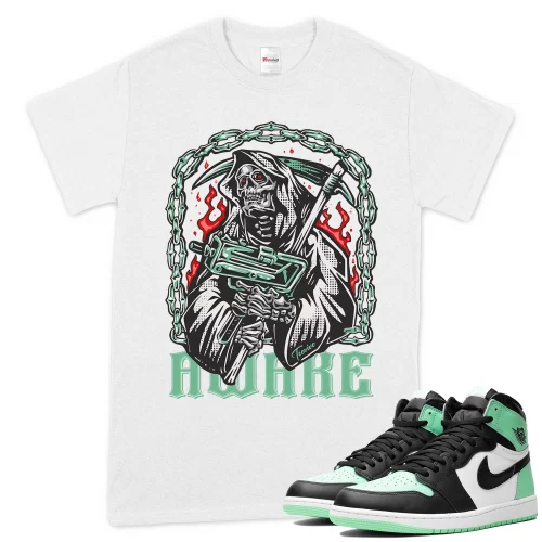 TeeVivo T-Shirt Match Air Jordan 1 Retro High OG Green Glow Awake – Air Jordan 1 Shirt, AJ1 Shirt