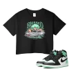 TeeVivo Crop Top Match Air Jordan 1 Retro High OG Green Glow Blessed – Air Jordan 1 Crop Top, AJ1 Crop Top
