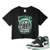 TeeVivo Crop Top Match Air Jordan 1 Retro High OG Green Glow Crime – Air Jordan 1 Crop Top, AJ1 Crop Top