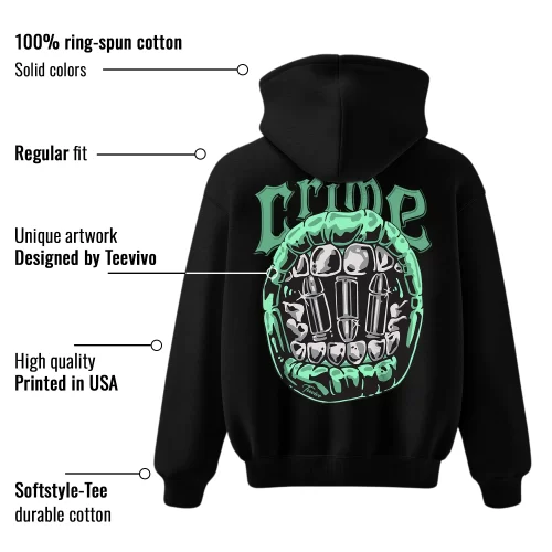 TeeVivo Hoodie Match Air Jordan 1 Retro High OG Green Glow Crime – Air Jordan 1 Hoodie, AJ1 Hoodie
