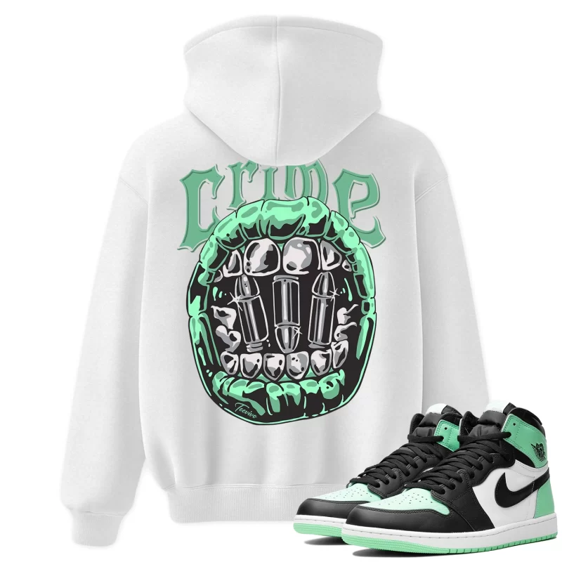 TeeVivo Hoodie Match Air Jordan 1 Retro High OG Green Glow Crime – Air Jordan 1 Hoodie, AJ1 Hoodie