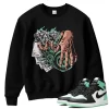 TeeVivo Sweatshirt Match Air Jordan 1 Retro High OG Green Glow Gambling – Air Jordan 1 Sweatshirt, AJ1 Sweatshirt