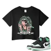 TeeVivo Crop Top Match Air Jordan 1 Retro High OG Green Glow God Daaamn – Air Jordan 1 Crop Top, AJ1 Crop Top