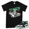 TeeVivo T-Shirt Match Air Jordan 1 Retro High OG Green Glow Heaven vibes – Air Jordan 1 Shirt, AJ1 Shirt